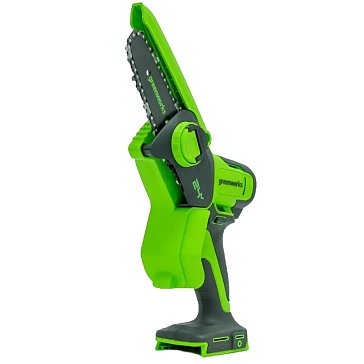 Изображение товара Цепная мини пила аккумуляторная Greenworks G24MCS10 2008207UB, 24V, 10 см, c 1хАКБ 4Ач и ЗУ