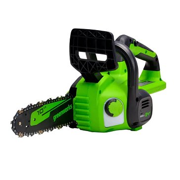 Изображение товара Аккумуляторная цепная пила Greenworks G24CS25 24V 25 см с АКБ 8Ач