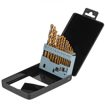Изображение товара Набор сверл по металлу Gepard GP1301-13, 13шт, 1.5-6.5мм, HSS TIN