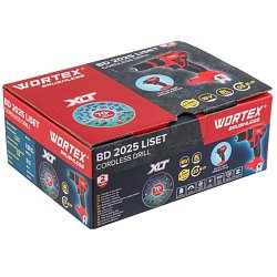 Аккумуляторная дрель-шуруповерт Wortex BD 2025 LiSET ALL1 XLT SOLO 1325842, в коробке, бесщеточная, 18 В, 55 Н*м, БЗП, 10 мм