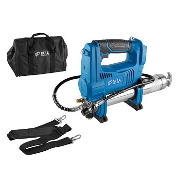 Изображение товара Аккумуляторный шприц для смазки Bull CGG 6818 XLTpro SOLO 1325893, в коробке, 18 В, 690 атм., 255 г/мин