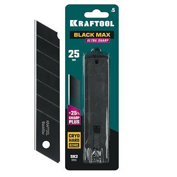 Изображение товара Сегментированные лезвия Kraftool для гипсокартона и обоев 25 мм 5 шт