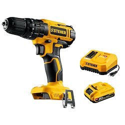 Дрель-шуруповерт ударная Steher CDS-40-21, 20 В, 40 Н·м, 1 АКБ LMS (2 А·ч)