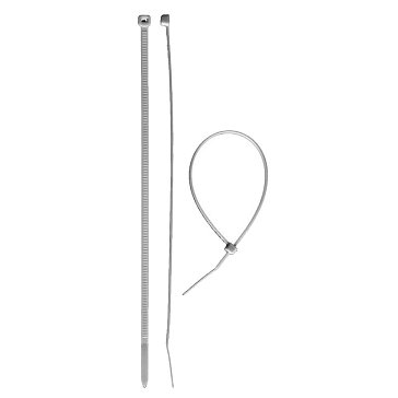 Изображение товара Хомуты нейлоновые Зубр 309010-76-300, белые 7,6х300мм, 100шт.