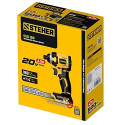 Бесщеточный ударный винтоверт Steher CSB-180, 20 В, 180 Н·м, без АКБ (LMS) 