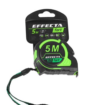 Изображение товара Рулетка Effecta fort 581525 5 м/25 мм с магнитом и автостопом