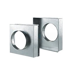 Адаптер переход с 150х150 на D-160 мм Shuft НС-0006981, комплект 2шт