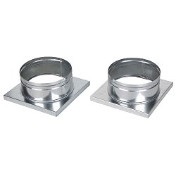 Адаптер переход с 150х150 на D-160 мм Shuft НС-0006981, комплект 2шт