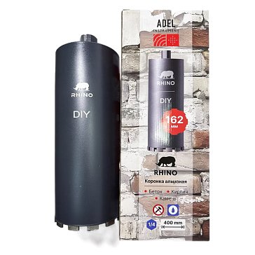 Изображение товара Коронка алмазная Adel Instrument Rhino AI-1105320201, Ø162, L-400мм, 1"1/4
