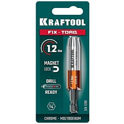 Динамометрический адаптер для бит Kraftool FIX-TORQ 64035-1.2, 1.2 Нм