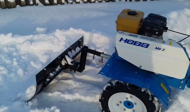 Эксплуатация мотоблока зимой