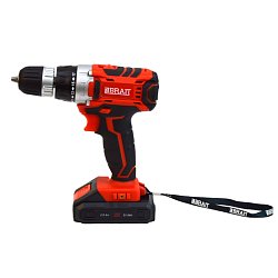 Дрель аккумуляторная Brait BCD20S 21.01.082.070, 18В Li-on, 2 АКБ, 2Ач, 2 скорости, 30Нм, индикатор заряда батареи