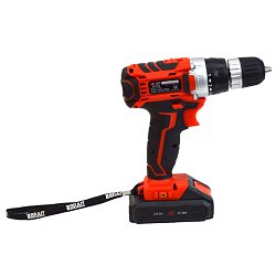 Дрель аккумуляторная Brait BCD20S 21.01.082.070, 18В Li-on, 2 АКБ, 2Ач, 2 скорости, 30Нм, индикатор заряда батареи