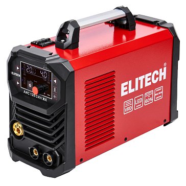 Изображение товара Инвертор Elitech АИС 120 СИН ЖК 204747, MIG/MAG, 220В, 3.5 кВт, 20-120A