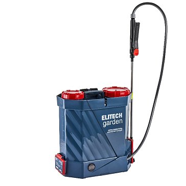 Изображение товара Опрыскиватель аккумуляторный Elitech GARDEN ОСА 10 12В с баком 10 л для сада и дезинфекции