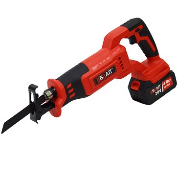 Изображение товара Пила сабельная аккумуляторная Brait BCRS20-4NMBL 21.01.288.001, Li-ion, 20 В, 400 Вт, аккумулятор 4.0 Ач, ток З/У 1.0 А