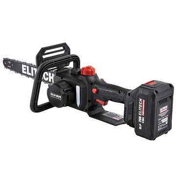 Изображение товара Аккумуляторная цепная пила Elitech HD CS 2012BLPK 20В 30 см бесперебойная работа