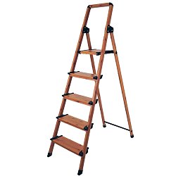 Стремянка Elitech ДМ СТА 5СТ Д 205619, 5 ступеней,165см,4.9кг,нагрузка-150кг,алюминий