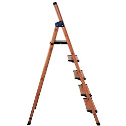 Стремянка Elitech ДМ СТА 5СТ Д 205619, 5 ступеней,165см,4.9кг,нагрузка-150кг,алюминий