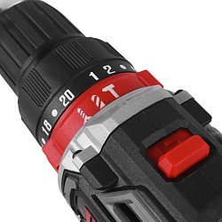 Дрель-шуруповерт аккумуляторная ударная P.I.T. PSR18-D4 (2xАКБ Li-ion 20 В, 1,5 Ач, ЗУ, кейс)