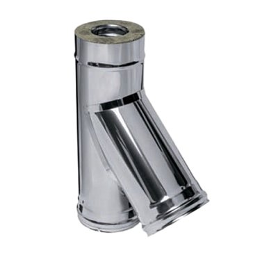 Изображение товара Сэндвич тройник Ferrum 135° нержавеющая сталь ф120х200