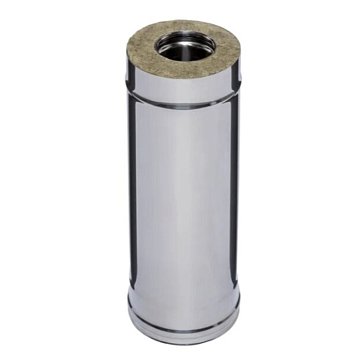 Изображение товара Сэндвич Ferrum 0,5 м труба-сэндвич из нержавеющей стали хром 180х280 мм