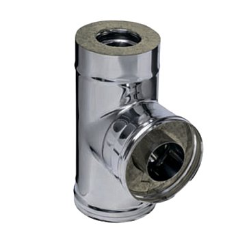 Изображение товара Сэндвич - тройник Ferrum УТ000008933, 90* (0,8мм + нерж) ф150х250