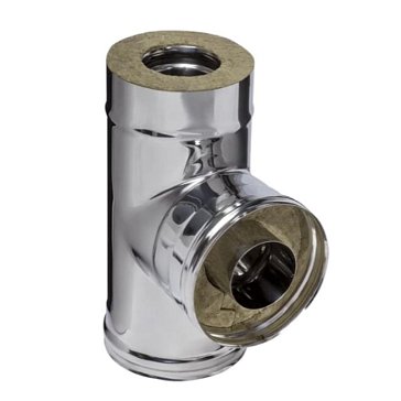 Изображение товара Тройник Ferrum из нержавеющей стали 90 градусов диаметр 160/250 мм УТ000009034