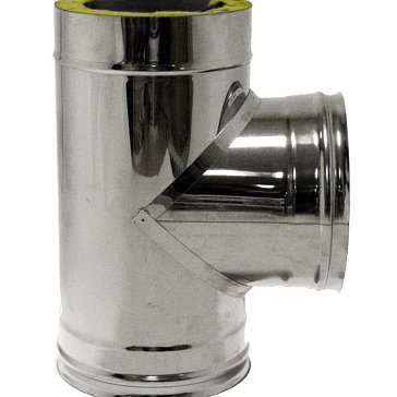 Изображение товара Сэндвич-тройник Ferrum УТ000008168, нержавеющая сталь, 90°, Россия