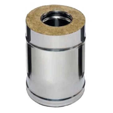 Изображение товара Труба-сэндвич Ferrum 0.25м нержавеющая сталь 200х120 мм для систем отопления и охлаждения