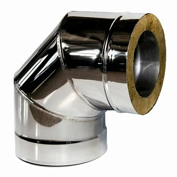 Изображение товара Сэндвич - колено Ferrum УТ000015114, 90*, 430/0,5 + нерж, ф180х280 