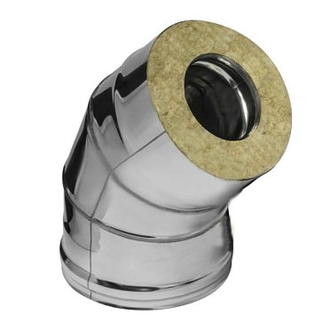 Изображение товара Сэндвич колено Ferrum 135° нержавеющая сталь 200-280 мм УТ000015179