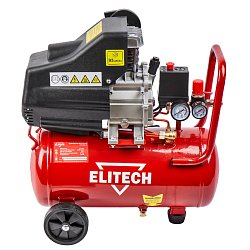 Компрессор коаксиальный масляный Elitech ДМ КМ 200-24 205959, 240 л/м, 1.5 кВт, 8 бар