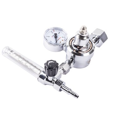 Изображение товара Регулятор расхода газа FoxWeld У-30/АР-40-1P 8354 с одним манометром латунный