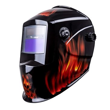 Изображение товара Маска сварщика FoxWeld КОРУНД-2 3467, пламя, (ф-р 7100V), без коробки