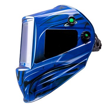 Изображение товара Маска сварщика FoxWeld КОРУНД МЕГА 8255, синяя, (ф-р MEGA LED 2), без коробки