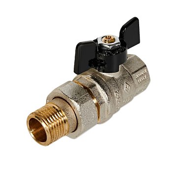 Изображение товара Кран шаровой Bugatti OREGON 322 F*M 1/2 с американкой латунь никелир №