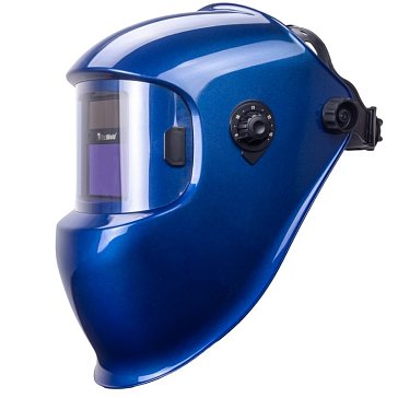 Изображение товара Маска сварщика FoxWeld КОРУНД-5 5513 с автоматическим светофильтром и синем цветом