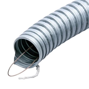 Изображение товара Металлорукав Fortisflex Р3-ЦХ 25 77877 с протяжкой для защиты труб и кабелей