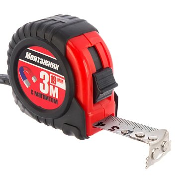 Изображение товара Рулетка с магнитом Монтажник 601319 (3 м, 19 мм)