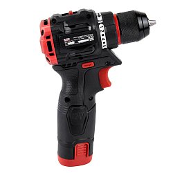 Дрель аккумуляторная Elitech HD CD 12L2 (E2201.038.01) 205713, бесщеточный, 12В, 2х2.0Ач, Li-ion, E-Power, БЗП-10 мм