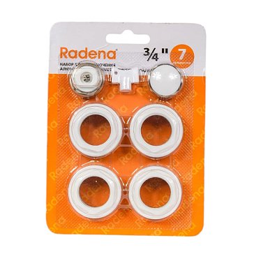 Изображение товара Набор для подключения Radena 3/4 монтажный комплект из 13 элементов