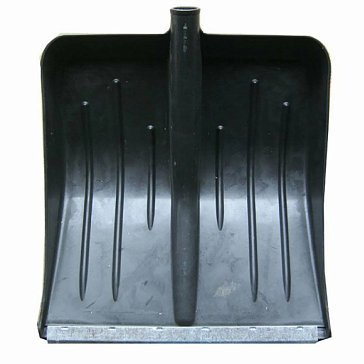 Изображение товара Пластмассовая лопата МЕТЕЛЬ 3063 алюминиевый черенок 480х430 мм недорого