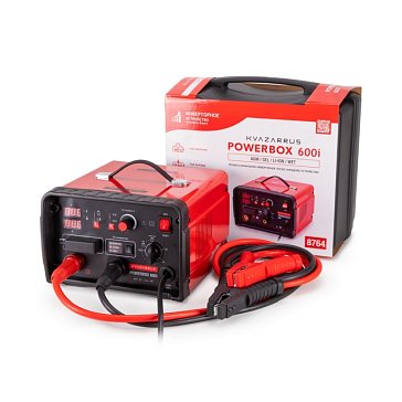Изображение товара Инверторное пуско-зарядное устройство Kvazarrus PowerBox 600i, таймер, пластиковый кейс