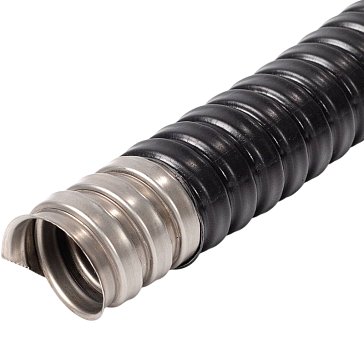 Изображение товара Металлорукав Fortisflex 83048 IP65 нержавеющая сталь ПВХ бухта 50 м
