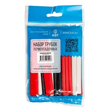 Изображение товара Набор термоусадочных трубок КВТ Триколор Мульти 87313