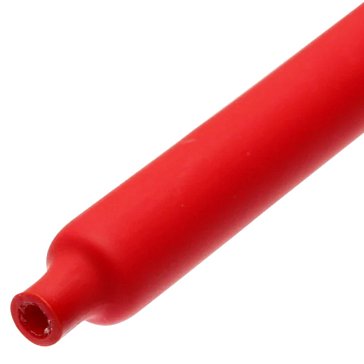 Изображение товара Термоусадочная клеевая трубка КВТ ТТК 9/3 красная для электротехнических работ