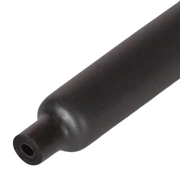 Изображение товара Термоусадочная клеевая трубка КВТ ТТК-25/8, черная для кабелей, бухта