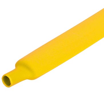 Изображение товара Термоусадочная трубка КВТ ТУТ 4/2 желтая для электроники и изоляции