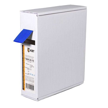 Изображение товара Термоусадочная трубка КВТ Т-BOX-16/8 65631 синяя 10 м для электропроводки